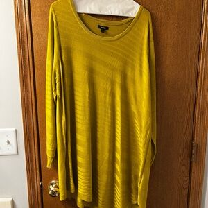 Apt. 9 Mustard Yellow Long Sleeve Knit Tunic / Dress
